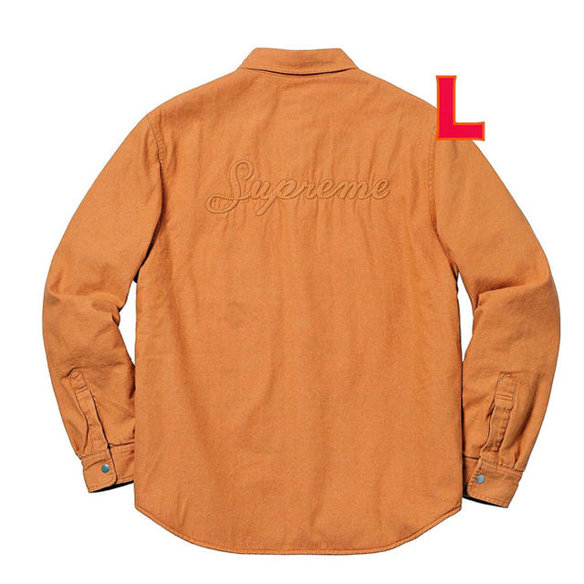 Supreme(シュプリーム)の【希少カラーGOLD】Supreme/ボアシャツ メンズのジャケット/アウター(Gジャン/デニムジャケット)の商品写真