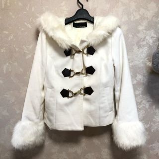 セシルマクビー(CECIL McBEE)の美品 セシルマクビー ファー ビット ダッフルコート(ダッフルコート)