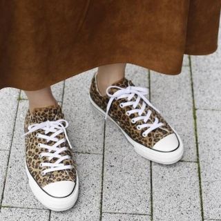 コンバース(CONVERSE)のCONVERSE オールスター100レオパードファー(スニーカー)