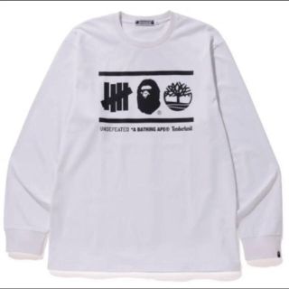 アベイシングエイプ(A BATHING APE)の定価以下★UNDEFEATED×BAPE×TIMBERLAND L/S TEE (Tシャツ/カットソー(七分/長袖))