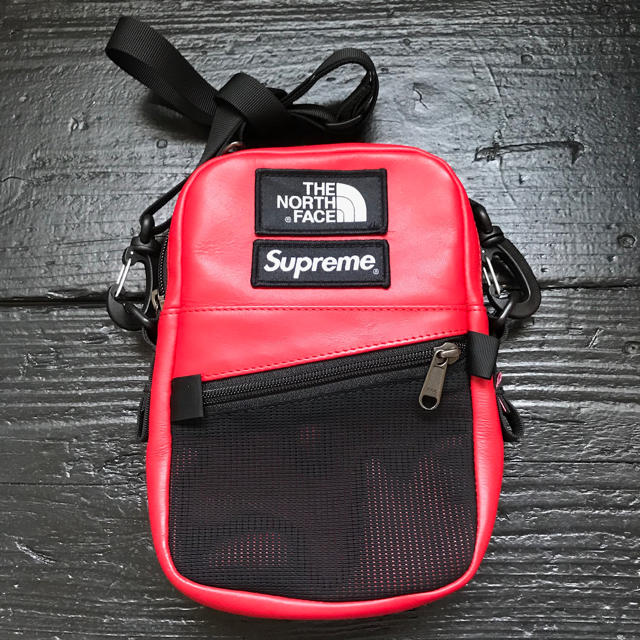 supreme the north face leather bag