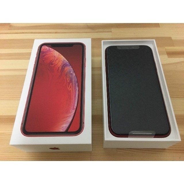 SIMフリー iPhone XR 64GB au 赤 一括購入 新品 未使用