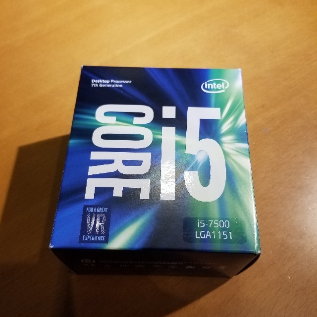 INTEL CORE i5-7500 BOX 動作品 - PCパーツ