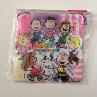 ピーナッツ(PEANUTS)の新品.スヌーピー 巾着.スヌーピー巾着.ピーナッツ 巾着.ピーナッツ巾着(キャラクターグッズ)