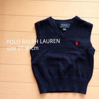 ポロラルフローレン(POLO RALPH LAUREN)の美品♡ラルフローレン♡ニットベスト　2T/90サイズ(ニット)