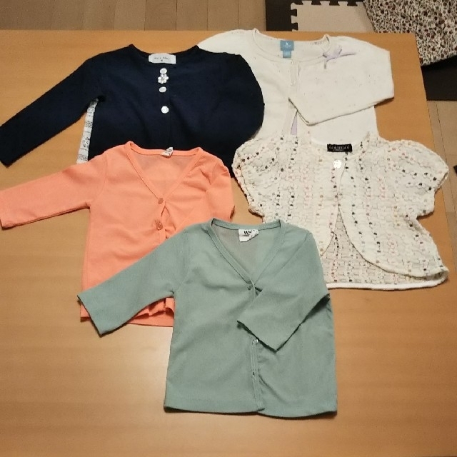 petit main(プティマイン)の【美品】キッズ12点セット キッズ/ベビー/マタニティのキッズ服女の子用(90cm~)(カーディガン)の商品写真