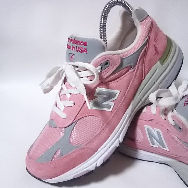 New Balance(ニューバランス)の
定3万USA製限定希少モデル!ニューバランス993牛革レザースニーカーピンク
 レディースの靴/シューズ(スニーカー)の商品写真