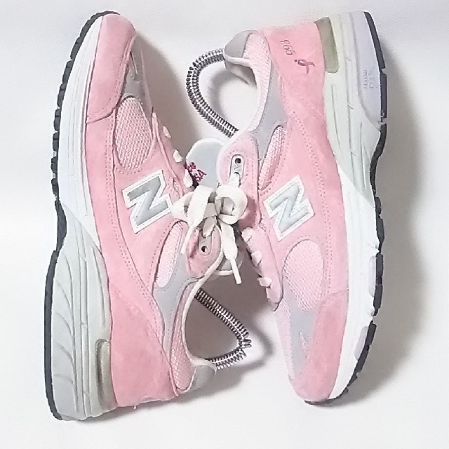 New Balance(ニューバランス)の
定3万USA製限定希少モデル!ニューバランス993牛革レザースニーカーピンク
 レディースの靴/シューズ(スニーカー)の商品写真