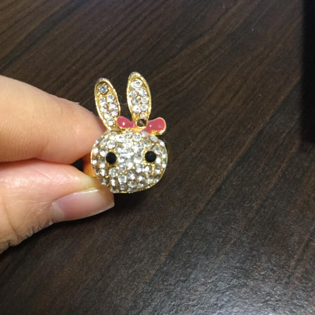 うさぎの指輪 レディースのアクセサリー(リング(指輪))の商品写真