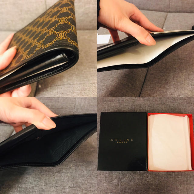 celine(セリーヌ)の未使用品❤️ セリーヌ マカダム ブラック 二つ折り 財布  レディースのファッション小物(財布)の商品写真