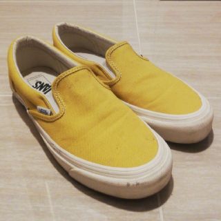 ヴァンズ(VANS)のジョー様専用【VANS】スリッポン　イエロー　メンズ(スニーカー)