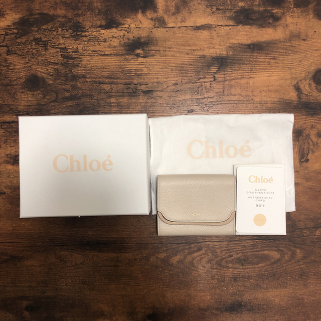 クロエ CHLOE 財布 レディース 三つ折り財布 WHITE