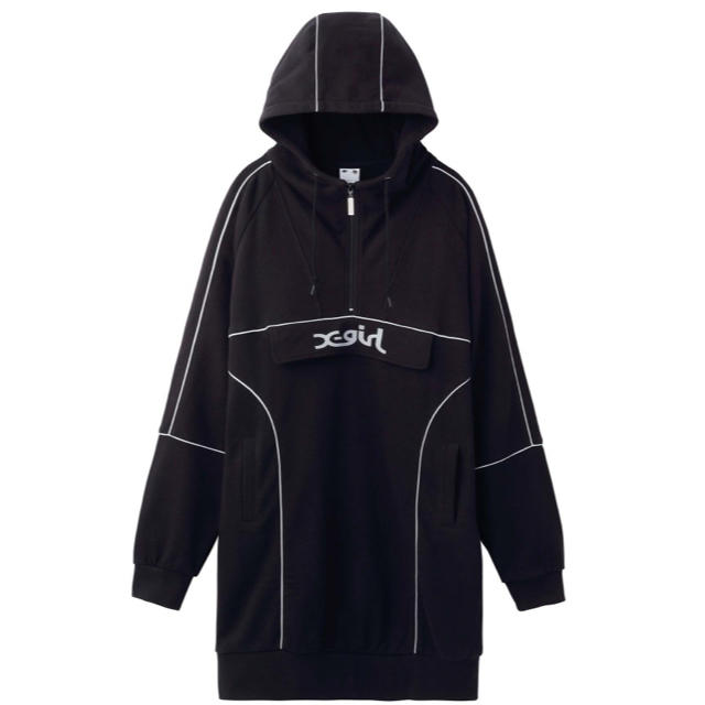 X-girl(エックスガール)の新品 X-girl  SWEAT ANORAK ワンピース レディースのワンピース(ひざ丈ワンピース)の商品写真