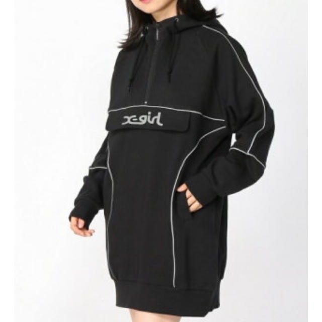 新品 X-girl SWEAT ANORAK ワンピース