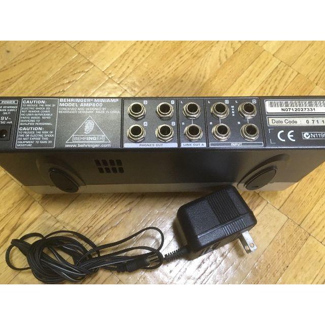 BEHRINGER ヘッドホンアンプ AMP800【現在ガリ無し、完動品】 楽器のDTM/DAW(その他)の商品写真