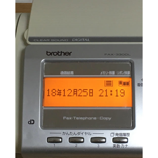 FAX付き電話機 brother FAX-330DL
