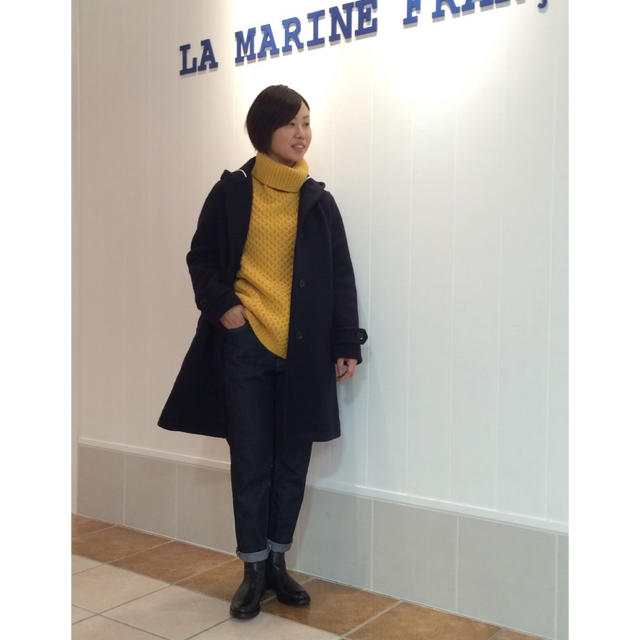 LA MARINE FRANCAISE(マリンフランセーズ)のohana様専用マリンフランセーズウールフードコート チャコールグレー レディースのジャケット/アウター(ダッフルコート)の商品写真