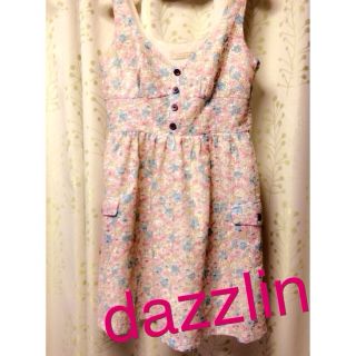 ダズリン(dazzlin)のdazzlin♡花柄レースワンピース(ミニワンピース)