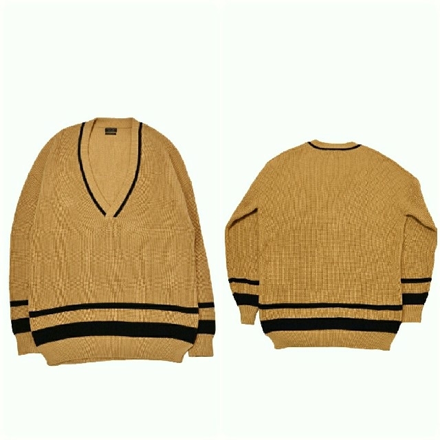 ZARA(ザラ)の★美品★18AW★今期★ZARA MAN★オーバーサイズニット★キャメル★L★ メンズのトップス(ニット/セーター)の商品写真