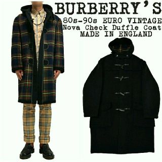 バーバリー(BURBERRY)の希少★BURBERRY★バーバリー★ダッフルコート★ノバチェック★イングランド製(ダッフルコート)