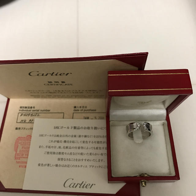 高品質 Cartier - お値下げ★CARTIEカルティエ♦︎C2リング WG ダイヤモンド リング(指輪)
