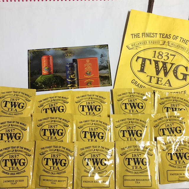 TWG 紅茶5種類 15個  紙袋・ポストカード付き 食品/飲料/酒の飲料(茶)の商品写真