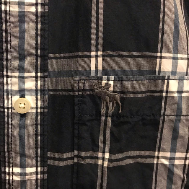 Abercrombie&Fitch(アバクロンビーアンドフィッチ)のAbercrombie&Fitch チェックのシャツ Ｌ 紺系 メンズのトップス(シャツ)の商品写真