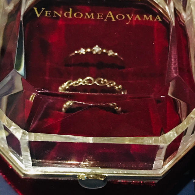 Vendome Aoyama(ヴァンドームアオヤマ)のお値下げ☆ヴァンドームアオヤマ Xmas限定 リングセット レディースのアクセサリー(リング(指輪))の商品写真