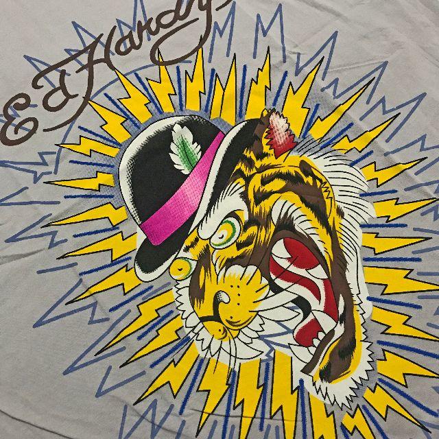 Ed Hardy(エドハーディー)のグレー エドハーディー メンズ　Tシャツ　Skull and Rosi　送料無料 メンズのトップス(Tシャツ/カットソー(半袖/袖なし))の商品写真