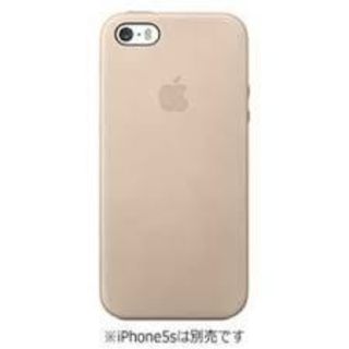 アップル(Apple)のApple iPhone 5/5s/SE対応 純正レザーケース ベージュ
(iPhoneケース)