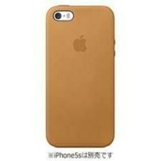 アップル(Apple)のApple iPhone 5/5s/SE対応 純正レザーケース ブラウン(iPhoneケース)