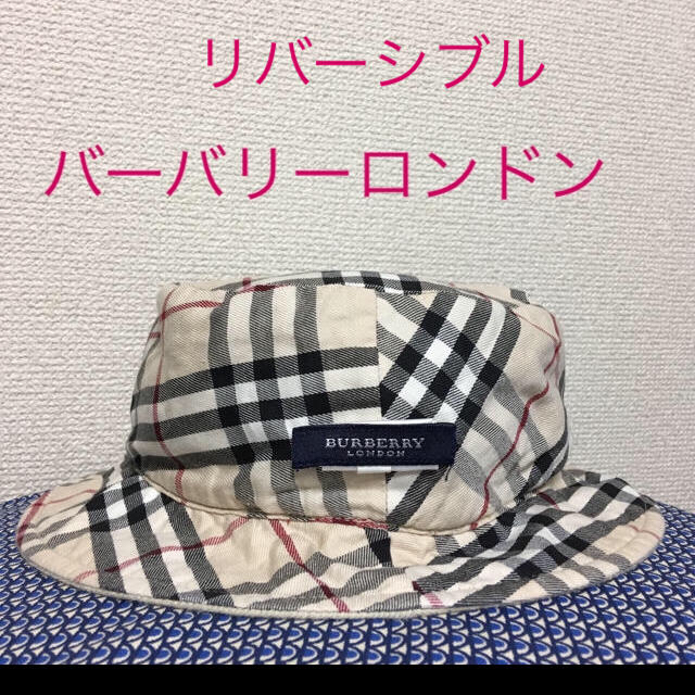 BURBERRY(バーバリー)のBURBERRYLONDON バケットハット ノバチェックリバーシブル 帽子 レディースの帽子(ハット)の商品写真