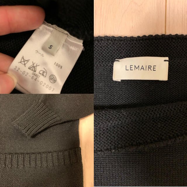 【AKAKさま専用】ルメール LEMAIRE 立体ボートネック ウール ニット