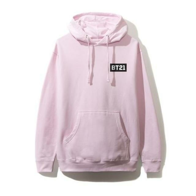 assc BT21 Blended pink hoodie S - パーカー