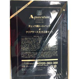 アクアスキュータム(AQUA SCUTUM)のGLOW付録(トートバッグ)