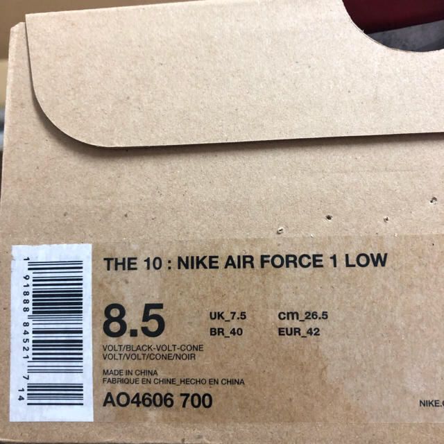 新品 ナイキ OFF-WHITE AIR FORCE 1