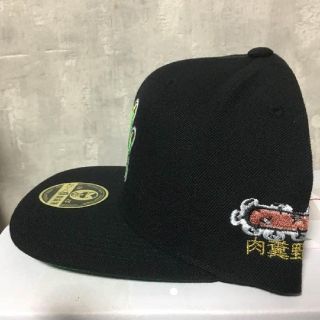 NEW ERA - 【新品】肉糞野球連盟 指文字 キャップ グリーン くっき