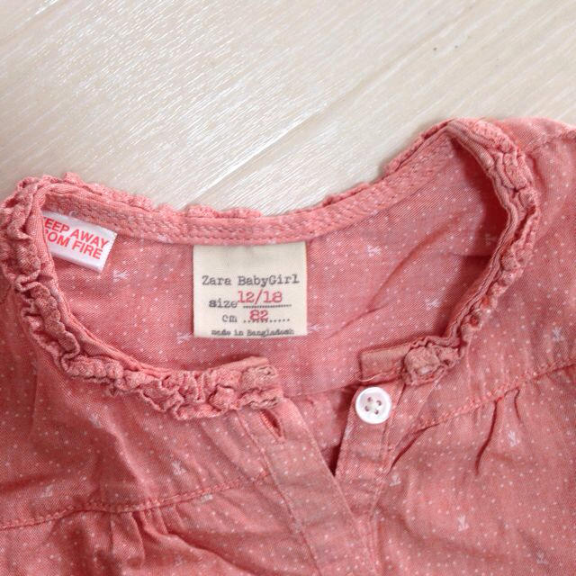 ZARA KIDS(ザラキッズ)のzara baby フリル ブラウス キッズ/ベビー/マタニティのキッズ/ベビー/マタニティ その他(その他)の商品写真