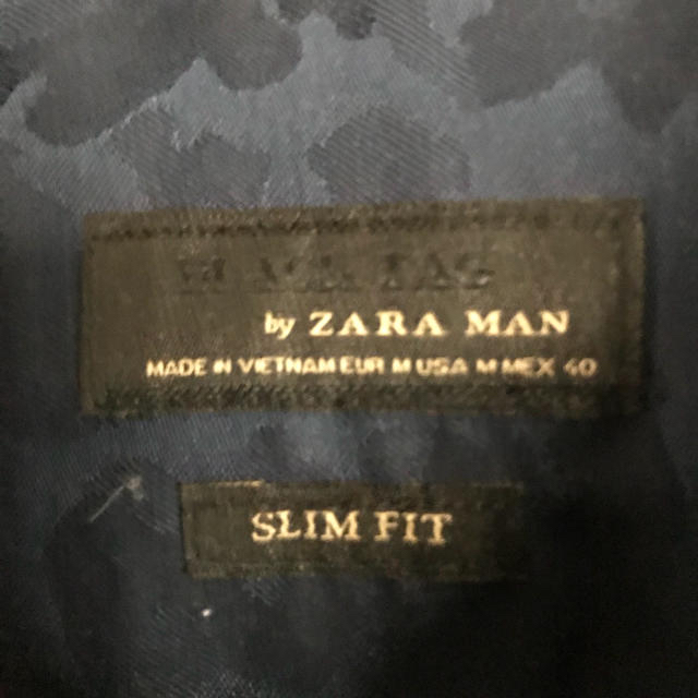 ZARA(ザラ)のBLACK TAG BY ZARA MAN ブルー カモフラ シャツ メンズのトップス(シャツ)の商品写真
