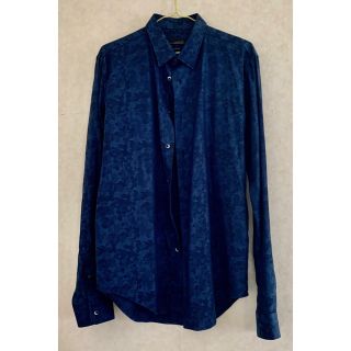 ザラ(ZARA)のBLACK TAG BY ZARA MAN ブルー カモフラ シャツ(シャツ)