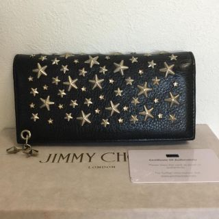 ジミーチュウ(JIMMY CHOO)の【JIMMY CHOO】スタッズ✖️クリスタルスタッズ二つ折り長財布✨専用☆(財布)