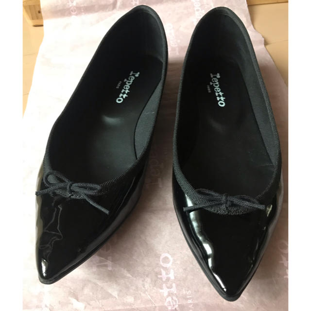 repetto  JUNON (ブラックエナメル)  定価￥47520 税込