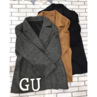 ジーユー(GU)のGU チェックコート(ロングコート)