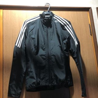 アディダス(adidas)のadidas レディース ウインドブレーカー Sサイズ 黒／白(ウェア)