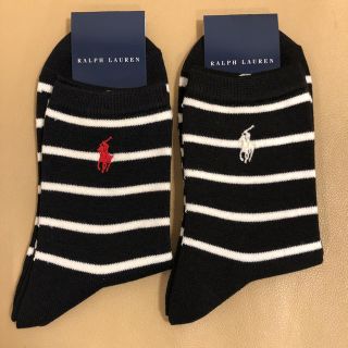 ポロラルフローレン(POLO RALPH LAUREN)の新品 レディース POLO ポロラルフローレン 人気柄ソックス2足(ソックス)