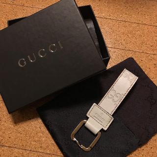 グッチ(Gucci)のGUCCI キーリング 白(キーホルダー)