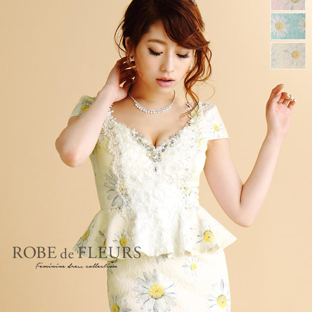 2点まとめ分【ROBE de FLEURS】ローブドフルールドレスSサイズ527