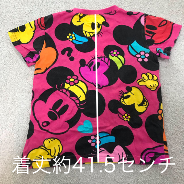 Disney(ディズニー)のミニー Disney resort 110 Tシャツ ピンク 総柄 キッズ/ベビー/マタニティのキッズ服女の子用(90cm~)(Tシャツ/カットソー)の商品写真