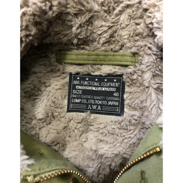 whiz(ウィズ)のA.W.A N-1ジャケット サイズ40 オリーブ Whiz Limited メンズのジャケット/アウター(ミリタリージャケット)の商品写真