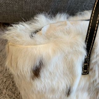 FENDI フェンディラビットファーバッグ　黒